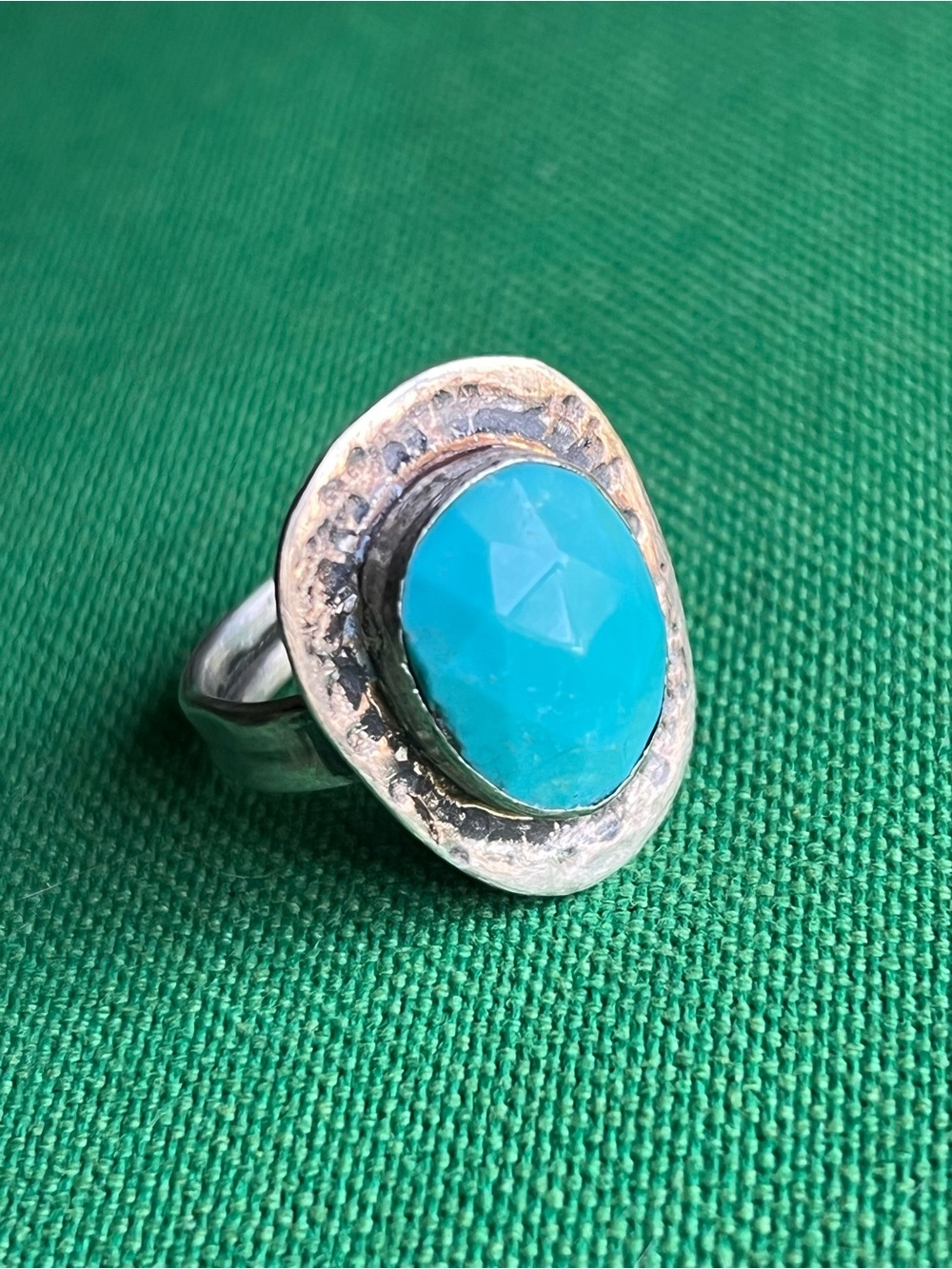 Genuine Turquoise Ring Size 8